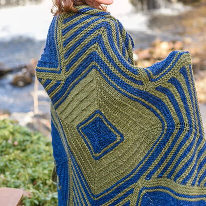 Ailis Throw in Berroco Lanas Quick - Downloadable PDF