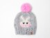 Easter Bunny Hat Face Pompom Chunky Spring Winter Toque Beanie Child Kids