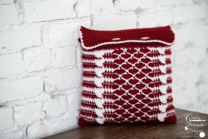 Queen of Hearts Square Pillow