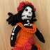 Day of the Dead knitted doll pattern