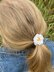 Daisy flower hair tie crochet pattern, scrunchy pattern English PDF Download