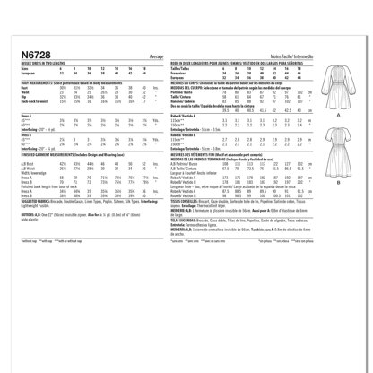 New Look Misses' Dress in Two Lengths 6728 - Paper Pattern, Size 6-8-10-12-14-16-18
