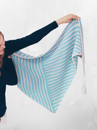 Stripe Me Shawl