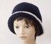 Two Color Flapper Cloche Hat