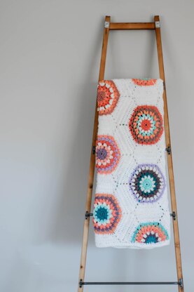 Grandmother's Flower Garden Crochet Quilt