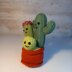 Knitted Cactus Family