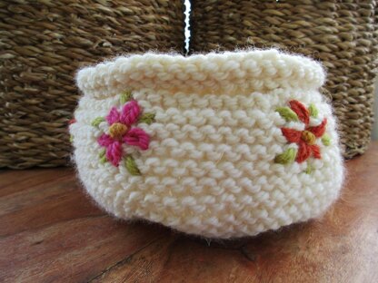 Embroidered Container
