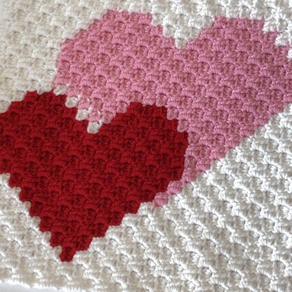 Hearts Blanket Square