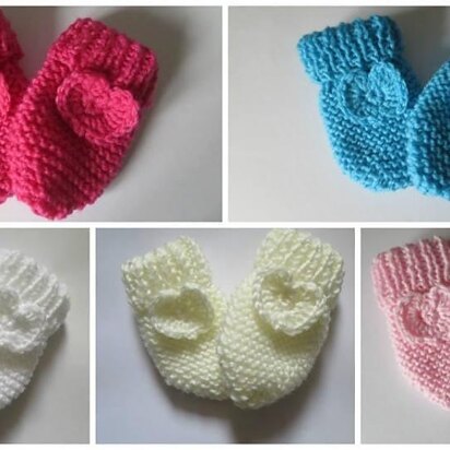 Baby Heart Mittens