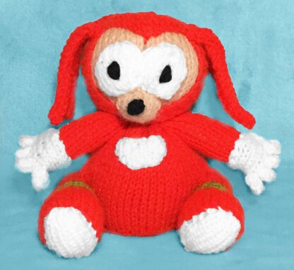 Knuckles (Sonic Sega) choc orange cover / toy