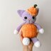 Pumpkin cat in the hat crochet pattern, halloween crochet pattern, US terms