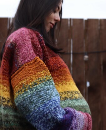 Rainbow Folk Sweater