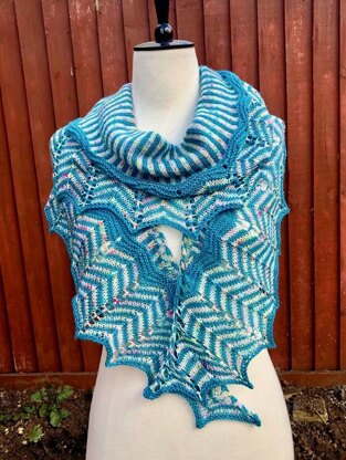 Straight and Arrow Shawl