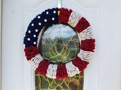 American Flag Wreath