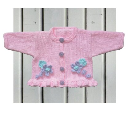 Baby Pink Floral Cardigan