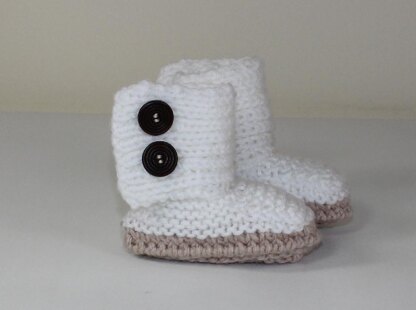 Baby Chunky Button Up Booties
