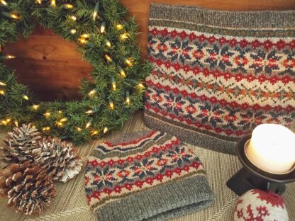 Christmas Hat & Cowl Set