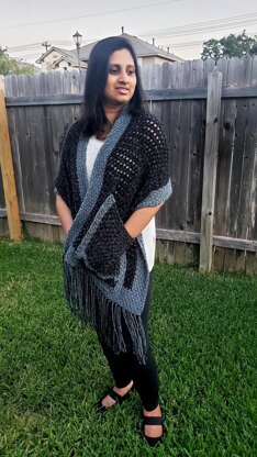 Kosh Tunisian Pocket Shawl