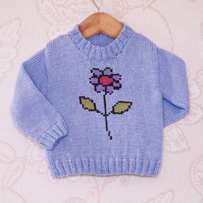 Intarsia - Flower Chart - Childrens Sweater