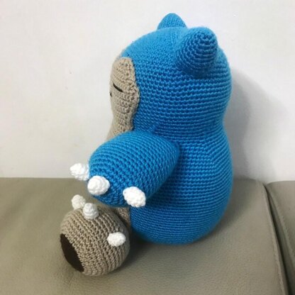 PATTERN - Crochet Snorlax Plushie