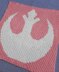 Star Wars Rebellion White Pink Blanket Beginner C2C Crochet Pattern