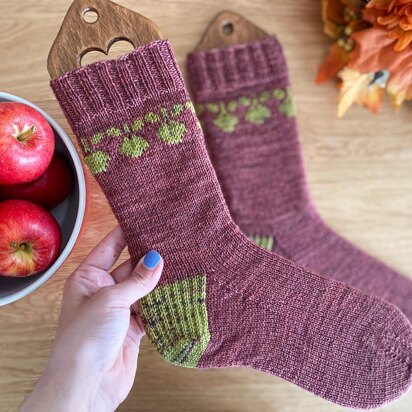 Apple Picking Socks