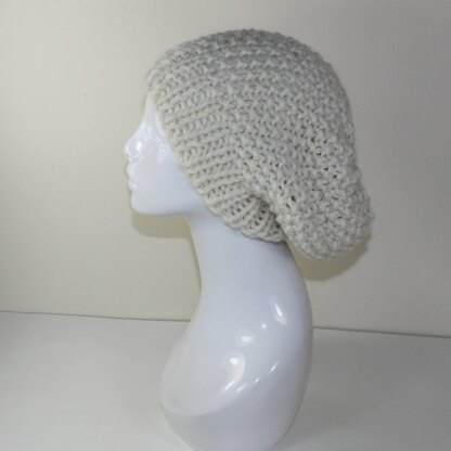 Super Chunky Moss Stitch Slouch Hat