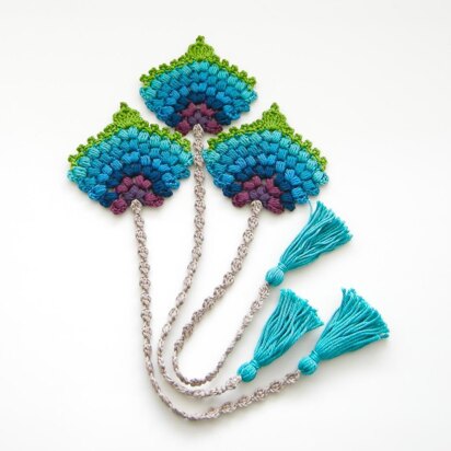 Bookmark Peacock Feather Fan