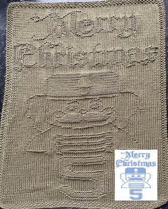 Nr. 449 5. Nutcracker Merry Christmas guest towel