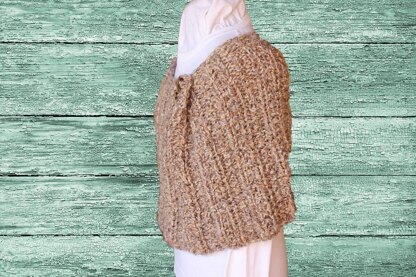 Chunky Ribbed Cape or Cowl