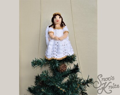 Christmas Tree Angel Ornament Festive Decoration Snoo's Knits