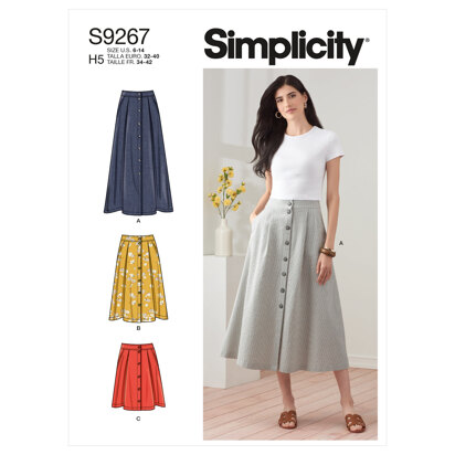Simplicity Misses' Skirt In Three Lengths S9267 - Sewing Pattern