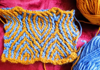 Brioche Waves Blanket