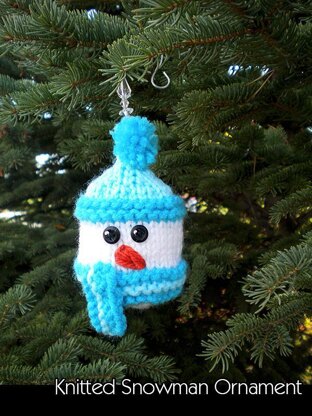 Knitted Snowman Ornament