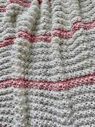 Baby Girl Stripes Baby Blanket