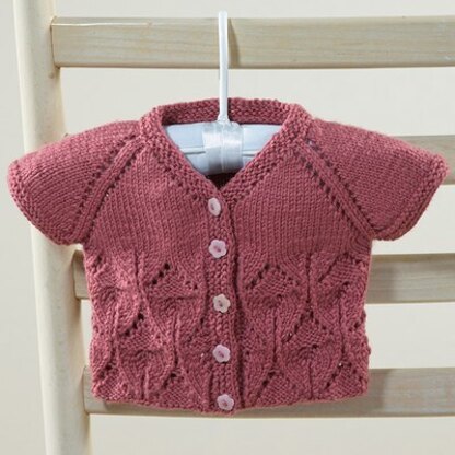 632 Aprilis Baby Cardigan - Knitting Pattern for Babies in Valley Yarns Valley Superwash DK