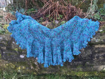 Jolly D Crescent Shawl