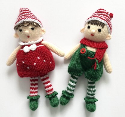 Christmas elf toy knitting pattern 19083