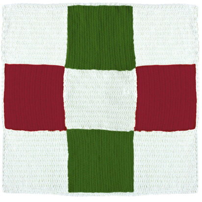 Nine Square Blanket For Stocking in Caron United - Downloadable PDF