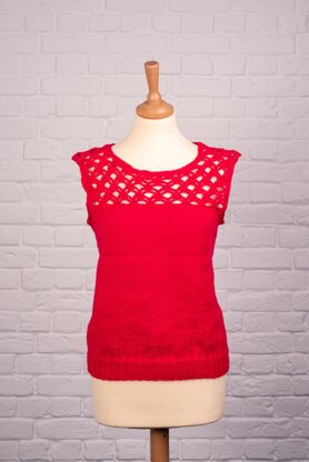 Ladies Sleeveless Top in Deramores Studio DK Acrylic - Downloadable PDF