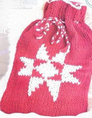Star Motif Hot water Bottle Cover