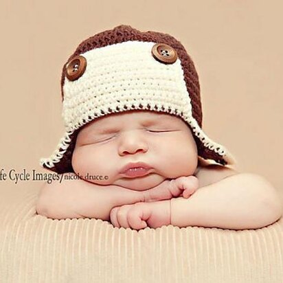 #57 Newborn aviator hat