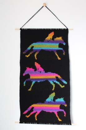 Horse wall hanging