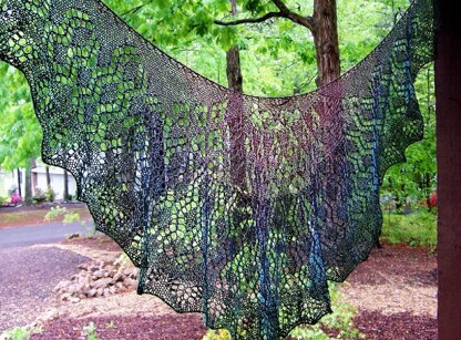 Summer in the Vineyard shawl