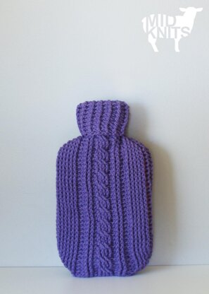 Crochet Cable Hot Water Bottle Cozy (2015026)