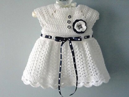 Baby Girl Pattern Crochet Newborn Outfit by Elena Mitchell