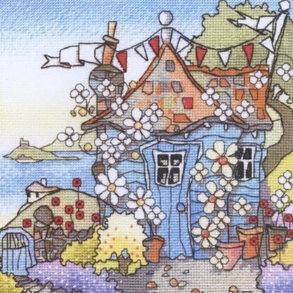 Michael Powell Down the Garden Path Cross Stitch Kit - 20cm x 20cm