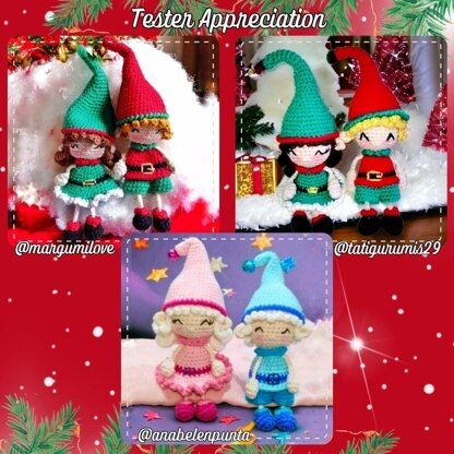 Christmas elves amigurumi