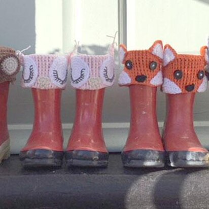 Animal welly boot topper