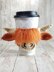 Highland Cow Coffee Cup Cozy